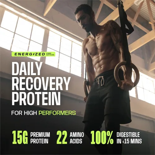Miniatura 2 de Frog Fuel Power Energized Protein Shot, 15g de proteína Colágeno Nano-hidrolizado de animales alimentados con pasto, 120mg de cafeína, Sin grasa ni
