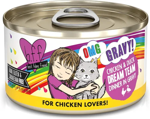 Miniatura 42 de Weruva B.F.F. OMG - Best Feline Friend Oh My Gravy!, Chicken Cloud 9 con pollo en salsa, lata de 2.8 onzas (paquete de 12)