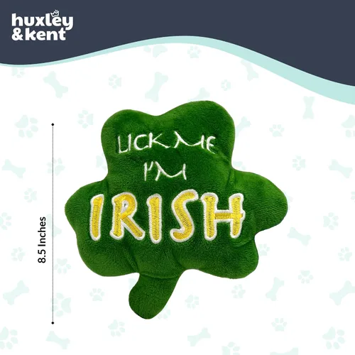 Miniatura 6 de Huxley & Kent Divertido juguete para perros con chirriante – Juguetes chirriantes de felpa del día de San Patricio para perros pequeños, medianos