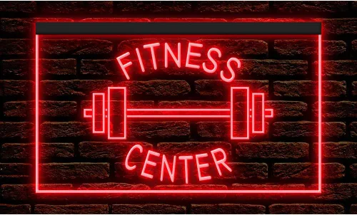 Miniatura 5 de 160034 - Letrero de neón con luz LED para gimnasio, sala de gimnasio, sala de gimnasio (12 x 8 pulgadas, 16 colores por control remoto)