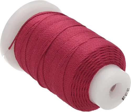 Miniatura 27 de The Beadsmith Cordón de seda pura – Castaño, tamaño E (0.325 mm/0.0128"), 200 yardas (600 pies), carrete de 1/2 onza