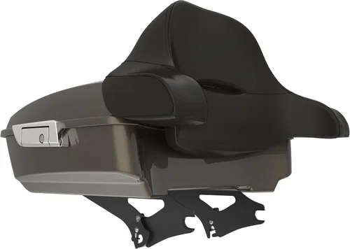 Miniatura 180 de King Tour Pack para Harley Alpine Green, cierre de paquete turístico, portaequipajes superior, soporte de montaje negro, placa de metal para Harley