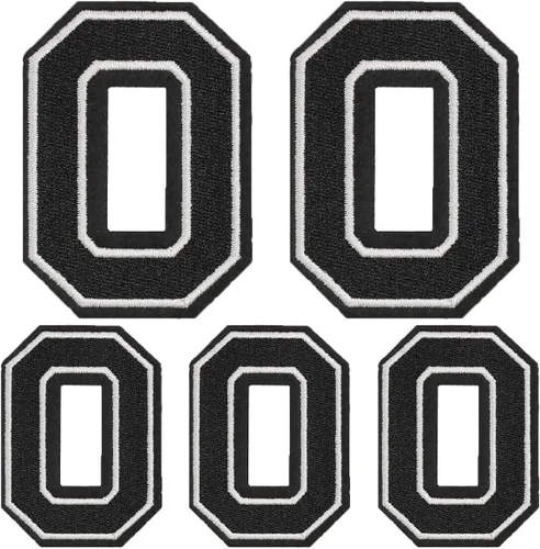 Miniatura 110 de Parches de números para planchar, 5 piezas de parches de números bordados completos para ropa, vestido, sombrero, jeans, accesorios de bricolaje