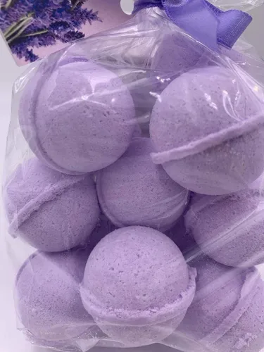 Spa Pure Bombas de baño de vainilla y lavanda, hechas con manteca de karité, ultra hidratantes y mejores para todo tipo de piel, cada una de 1 onza