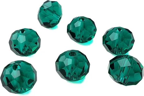 Miniatura 75 de Cuentas de vidrio Rondelle de 0.079 in para hacer joyas, cuentas espaciadoras de Briolette Crytal facetadas para pulseras, collares, aretes