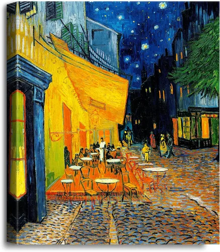 Miniatura 196 de A&T ARTWORK Noche estrellada sobre el Ródano de Vincent Van Gogh. Tamaño del marco: 36 x 30 pulgadas, tamaño de la imagen: 30 x 24 pulgadas