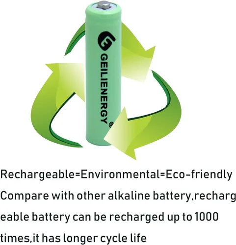 Miniatura 6 de NICD - Batería recargable AA de 800 mAh para luz solar, lámpara solar, luces de jardín (paquete de 8)
