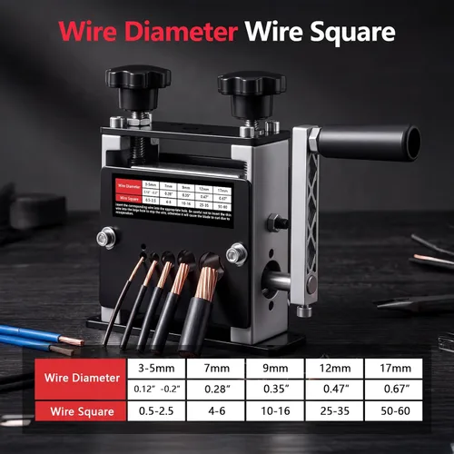 Miniatura 6 de Máquina peladora de cables, herramienta manual de alta resistencia para recuperación de cobre de chatarra, pelador de cables de varios agujeros