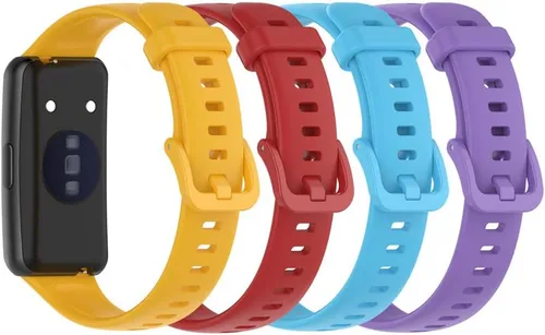 Miniatura 24 de Senter Banda de repuesto de goma suave de liberación rápida para Huawei Band 7 Smart Watch Púrpura