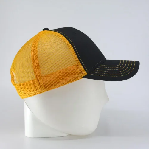 Miniatura 3 de Gorra de béisbol de camionero de malla de algodón de dos tonos de malla de algodón de dos tonos