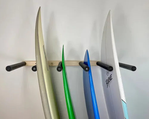 Miniatura 3 de Estante de almacenamiento vertical para tablas de surf - Capacidad para 5 tablas