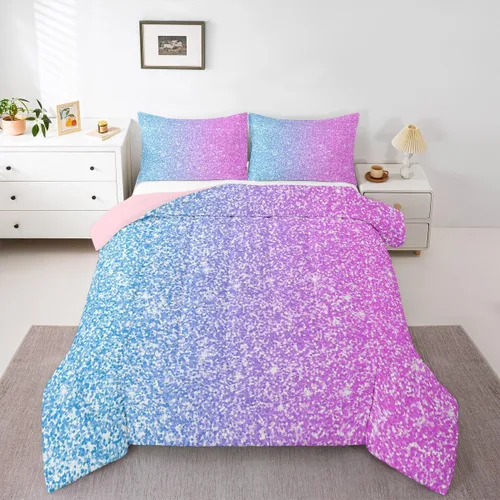Miniatura 24 de Juego de edredón de videojuegos para niños, niñas y hombres, juego de ropa de cama con estampado de consola de videojuegos negro, decoración