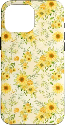 Miniatura 19 de Cute Sunflower Pattern Yellow Pastel Flower Case for iPhone 16