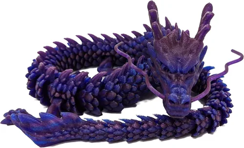 Miniatura 17 de Dragón impreso en 3D – Personalizable, hecho a pedido, juguete articulado del dragón mítico, regalo (M, negro con vientre verde lima)