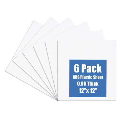 Miniatura 14 de Kinlink - Lámina de plástico ABS negra de 8" x 12" x 0.04" flexible, moldeable, con alta resistencia al impacto y alta resistencia a la tracción