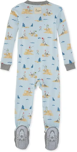 Miniatura 2 de Burt's Bees Baby - Pijama para niña, con cremallera delantera y pies cerrados antideslizantes, de algodón orgánico 100%, para niñas pequeñas