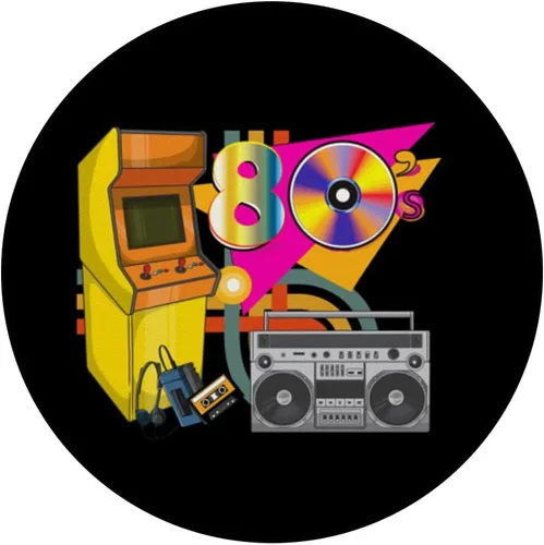 Miniatura 3 de Love the Vintage Retro 80s, Boom Box, Cassette Tape, Arcade PopSockets Standard PopGrip