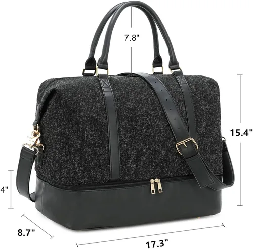 Miniatura 5 de CAMTOP Bolso de viaje para mujer con funda de equipaje y compartimento para zapatos