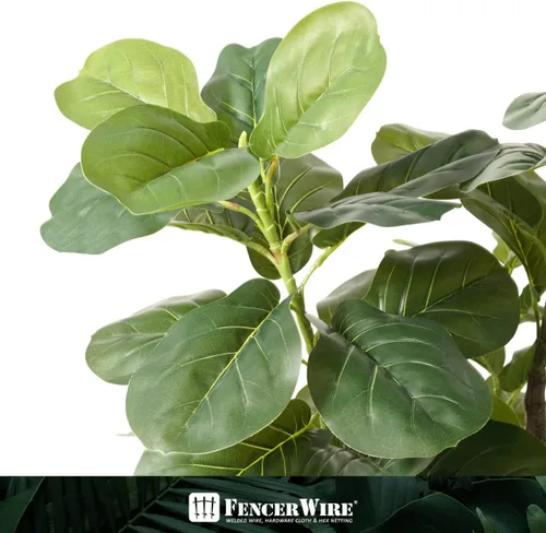 Miniatura 4 de Fencer Wire Árbol de higuera artificial de hoja de violín, 6/7 pies en maceta con musgo seco, para casa, oficina, tienda, árbol sintético de ficus