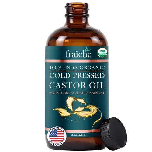 Miniatura 12 de Live Fraiche Suero de pestañas de aceite de ricino orgánico para el crecimiento del cabello, suero de crecimiento de pestañas de cejas 100% puro