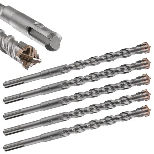 Miniatura 15 de Wensilon Kit de brocas para hormigón de 8 pulgadas, material de carburo de doble rosca de tipo cruzado, adecuado para hormigón, ladrillo, paredes