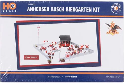 Miniatura 14 de Lionel Anheuser-Busch Biergarten HO Gauge Kit de construcción de tren