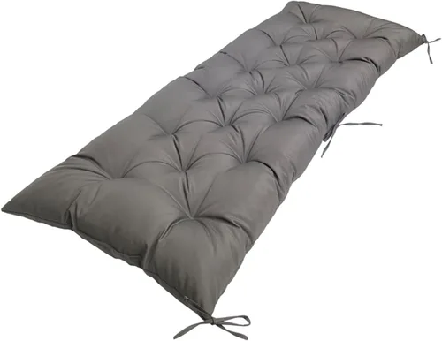 Miniatura 11 de Cojín de banco para exteriores, color negro, antideslizante, para muebles de exterior, almohadillas gruesas para sillas de patio de 40 pulgadas