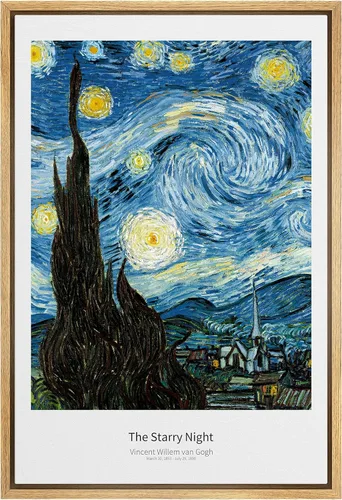 Miniatura 65 de SIGNWIN Lienzo enmarcado para pared, diseño de Vincent Van Gogh, un par de amantes, naturaleza, ilustraciones de área silvestre, bellas artes