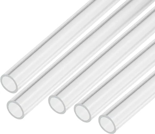 Miniatura 17 de MECCANIXITY Tubo acrílico transparente rígido redondo 9 piezas 0.157 in (5/32 pulgadas) ID 0.315 in (5/16 pulgadas) OD 6" para lámparas y linternas