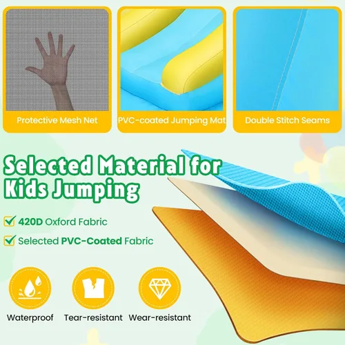Miniatura 7 de AKEYDIY Bounce House - Tobogán acuático inflable gigante para niños grandes de 8 a 12 años y de 3 a 10 años, casa de rebote con tobogán de agua