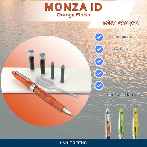 Miniatura 7 de Monteverde Monza ID Pluma Estilográfica - Naranja