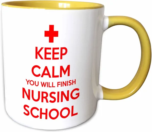 Miniatura 12 de 3dRose Taza "Keep Calm You Will Finish Nursing School", 11 onzas
