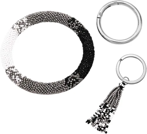 Miniatura 4 de Rosemarie & Jubalee - Pulsera de pulsera para mujer, diseño de semillas, con clip para llavero, 3.0in de diámetro