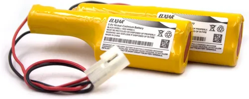Paquete de 2 baterías de repuesto para luces de salida/emergencia, compatible con Genlyte 52-0185, OSI OSA060AA, 420735-00, Genlyte 62-0185 (paquete