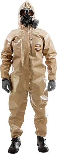 Miniatura 5 de MIRA Safety Traje de protección desechable con capucha y puño elástico