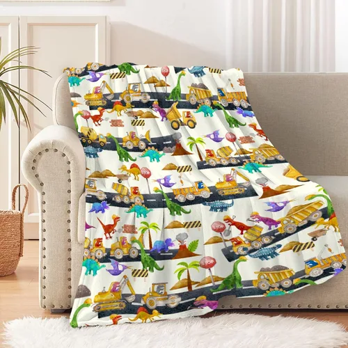 Miniatura 28 de Manta Personalizada con Nombre de Dinosaurio Regalos Personalizados Mantas de Franela Súper Suaves y Ligeras Manta para Niños, Adultos, Adecuada