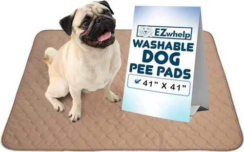 Miniatura 16 de EZwhelp Almohadillas reutilizables para orina de perro, almohadillas de entrenamiento impermeables para perros, lavables y sanitarias, esquinas