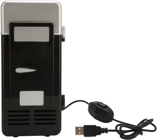 Miniatura 7 de LBEC Refrigerador pequeño, solo USB, pequeño refrigerador portátil USB, potente potencia baja, decibelio para oficina, coche, hogar
