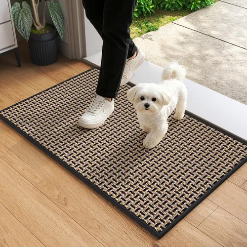 YDKGL Tapete para puerta de 17 x 30 pulgadas, resistente a la suciedad y absorbente, tapete de goma antideslizante, fácil de limpiar, tapete de bajo