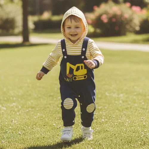 Miniatura 238 de Conjunto de ropa de otoño e invierno para bebé y niño, sudadera larga con capucha y pantalones para niños pequeños, 6, 12, 18, 24 meses, 2T