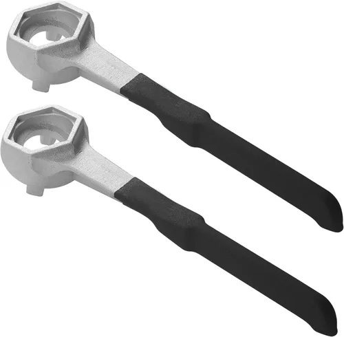 Llave de tambor de aluminio WINTOWIN, llave de tapón, herramienta para abrir barriles de 10, 15, 20, 30 y 55 galones, se ajusta a tapas de bung de