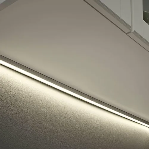 Miniatura 9 de Paquete de 10 tiras LED preperforadas con agujero avellanado de 3.3 pies, difusor de canal en U, sierra para metales, fácil de cortar, ajustada