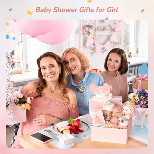 Miniatura 8 de Strawberry Fairy Juego de Regalo de 10 Piezas para Bebés Niñas, Artículos Esenciales para Recién Nacidos Regalos para Bebé Niña, Cesta de Regalo