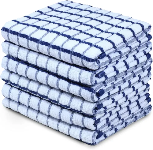 Miniatura 163 de Urban Villa Toallas de cocina 100% algodón, paquete de 6, altamente absorbentes, de secado rápido, súper suaves, de primera calidad, para cocina