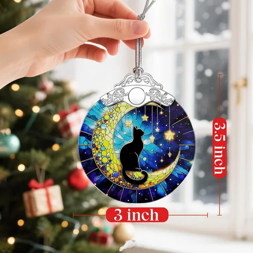 Miniatura 2 de Adornos de Navidad de gato negro: adornos de árbol de Navidad, regalo de decoración navideña, relleno de calcetines, ideas de regalo, regalos