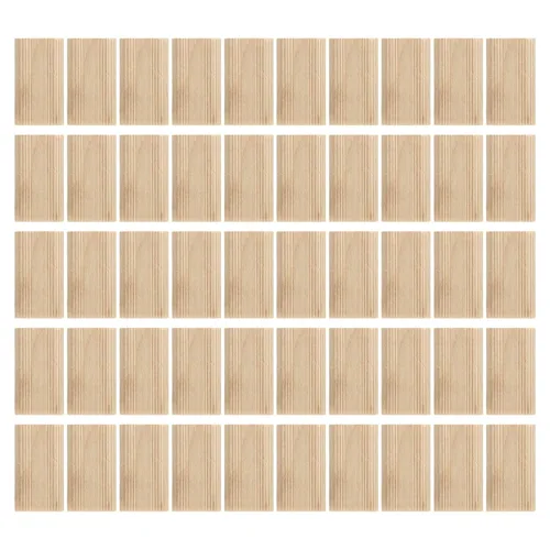 Kadimendium 50 Uds Espigas Sueltas Domino Tenon Haya Firma Fijación 0.315x1.575 in Amplia Aplicación Beechwood Tenones Sueltos para Carpintería