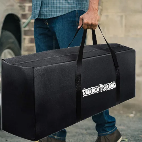 Miniatura 3 de Bolsa de lona gigante de 4 en una fila para conectar juegos, fácil almacenamiento y transporte para un tamaño real Jumbo 4 para anotar, conectar