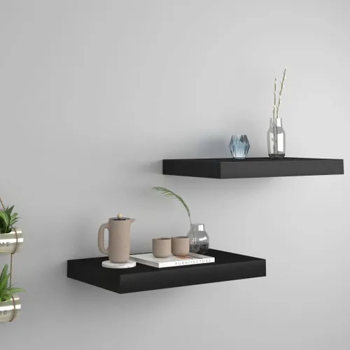 Miniatura 90 de Estantes flotantes de pared, juego de 4 estantes decorativos para montar en la pared, estante colgante con soportes invisibles para decoración