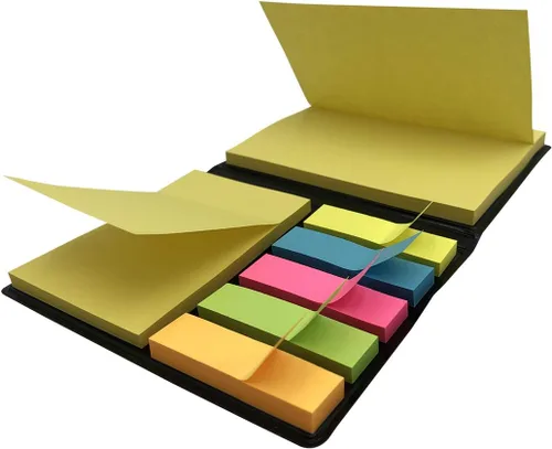 Nicepaper Lindas notas autoadhesivas en colores pastel, juego de bloc de notas, 350 pestañas coloridas, etiquetas de colores, 6 colores, 3 tamaños,