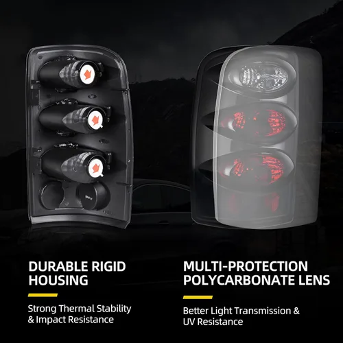 Miniatura 2 de DWVO Luces traseras compatibles con Chevy Suburban Tahoe GMC Yukon SLT 2000 2001 2002 2003 2004 2005 2006 Chevy Suburban Tahoe GMC Yukon SLT (XL)